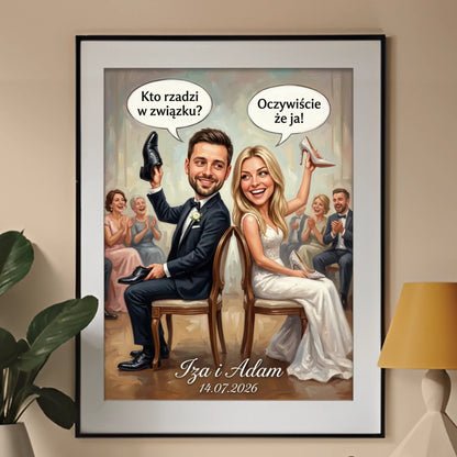 Pantoflarz Roku - Karykatura ze zdjęcia
