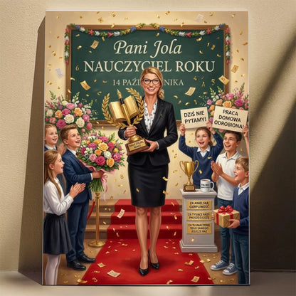 Nauczyciel roku - Karykatura ze zdjęcia