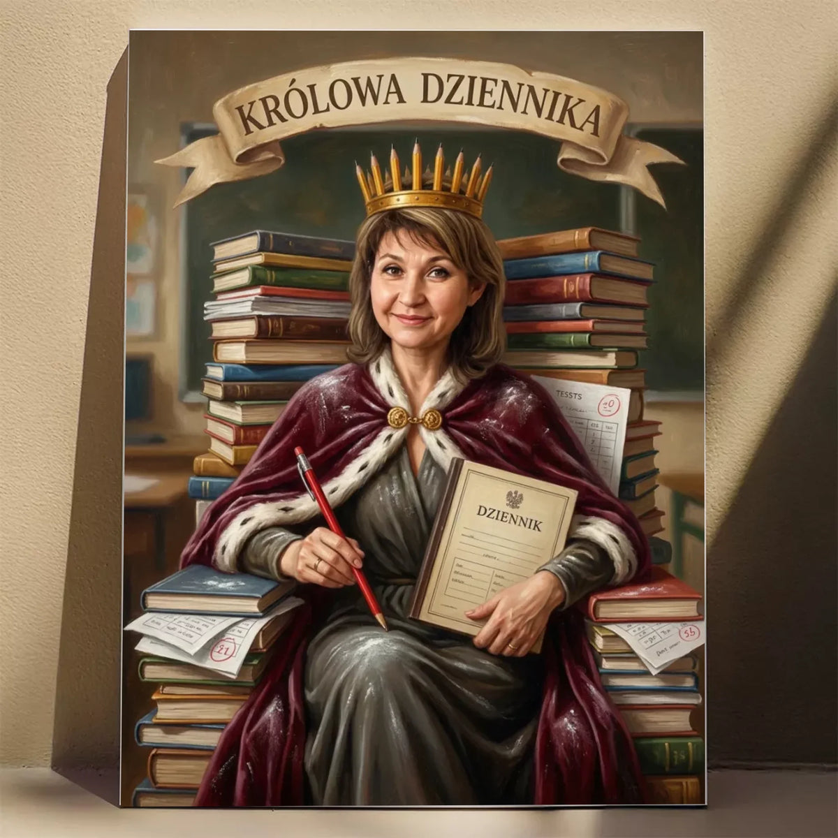 Królowa Dziennika- Karykatura ze zdjęcia