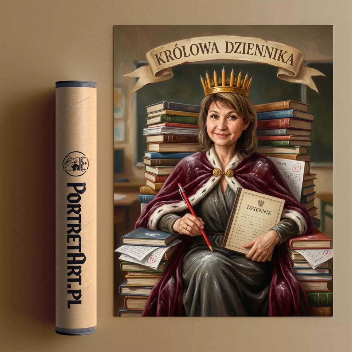 Królowa Dziennika- Karykatura ze zdjęcia
