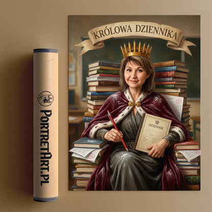Królowa Dziennika- Karykatura ze zdjęcia