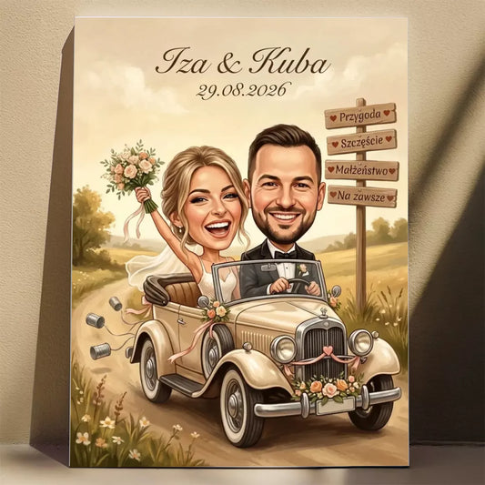 Para Młoda #1 - Karykatura ze zdjęcia
